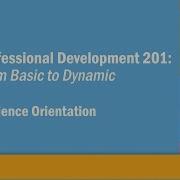 PD201 Audience Orientation