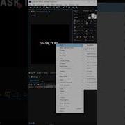 After Effects Text Mask In One Layer Shorts Viral Shortsvideo Aftereffectstutorial