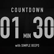 1 Minute 30 Second Countdown Timer Flip Clock With Simple Beeps