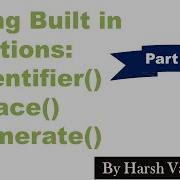 Isidentifier Replace And Enumerate In Python