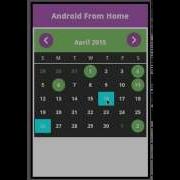 Android Calendar Example