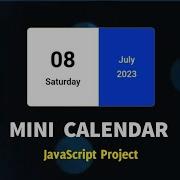 How To Create A Mini Calendar Using HTML CSS And JavaScript