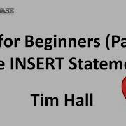 SQL For Beginners Part 8 The INSERT Statement