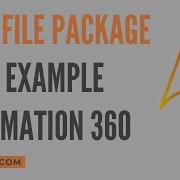 Text File Package With Example Automation 360 A360