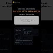 CSS Fade In Text Animation Shots Shortvideo Html Css