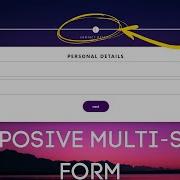 Multi Step Registration Form Using HTML CSS And Javascript Tutorial Responsive HTML Form Design