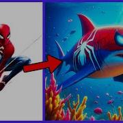 AVENGERS But SHARK SUPERHEROES All Characters Marvel DC 2024