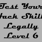 Test Your Hack Skills Legally Level 6
