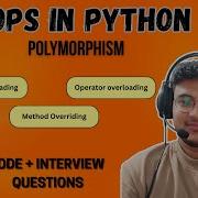 Объектно ориентированное программирование в Python объяснение полиморфизма Перегрузка и переоп