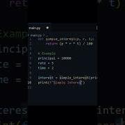 How To Calculate Simple Interest Python Program 6 Python Coding For Beginners Python Shorts
