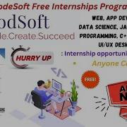 Internship From Codesoft In Any Languages For 1 Month Or 2 Month As Well As Wevelopment Course