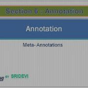 JAVA 6 4 META ANNOTATION PREDEFINED ANNOTATIONS JAVA TUTORIOLS
