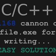 C C Easy Solution LNK1168 Cannot Open Filename Exe For Writing