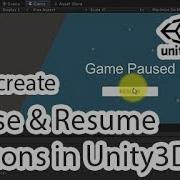 Creating Pause And Resume Button In Unity3D