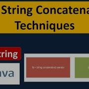 Java String Concatenation Techniques Java Tutorial