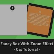 Fancy Box With Zoom Effect Css Transition