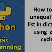 How To Zip 2 Unequal Length List In Dictionary Using Zip Cycle