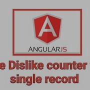 Angular Js Examples Like Dislike Counter For Single Record