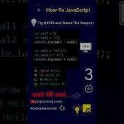 How To Code JavaScript Q 151 Try Solve Guess The Output Shorts Coding Programming Javascript