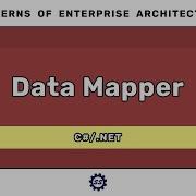 Data Mapper C PATTERNS OF ENTERPRISE ARCHITECTURE