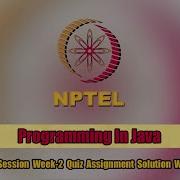 Programming In Java 2020 Second Session Week 2 Quiz Assignment Solution With Explanation