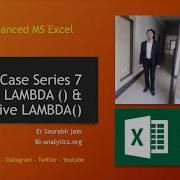 Using Lambda Recursive Lambda To Create User Defined Custom Function Excel