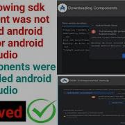 The Following Sdk Component Was Not Installed Android Emulator Android Studio
