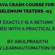 Java Crash Course 03 Return Types Explained Tamil Java For Automation