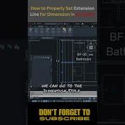 How To Set Properly Extension Line For Dimension In AutoCAD Autocaddrawing Autocadtips