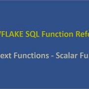 3 Context Functions Scalar Functions SNOWFLAKE SQL Function Reference Snowflake Cloud DWH