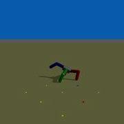 Genetic Algorithm Evolved Quadruped With 32 Synapse ANN