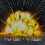 Draw Simple Explosion Tutorial Drawing
