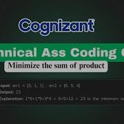 Cognizant Coding Round Question Minimize Sum Problem Java Solution Explained