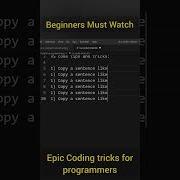 Code Like A Pro Epic Coding Tricks For Beginners Which Can Make You A Master Programmer Shorts