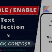 Disable Text Selection In Jetpack Compose 16
