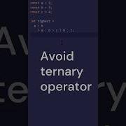 Avoid Nested Ternary Operator JS Best Practise Coding Javascript Bestpractice Js