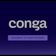 Демонстрация автоматизации документов Conga