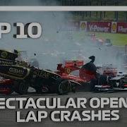 Top 10 Spectacular Opening Lap Crashes In F1