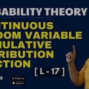 Cumulative Distribution Functions Cdf Continuous Random Variable Probability Distribution BscMsc 16