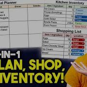 How To Make A MEAL PLANNER SHOPPING LIST In Google Sheets TUTORIAL
