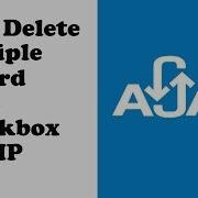 Ajax Delete Multiple Data With Checkboxes In PHP Jquery Mysql