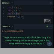 JavaScript Handling Floating Point Values Shorts Javascript Programming Coding