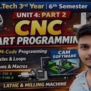 CNC Part Programming Unit 4 Part 2 G Code M Code Cycles Macros CAD CAM