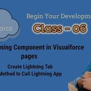 Use Lightning Component In VF Pages Create Lightning Tab Method To Call Lightning App Day 06