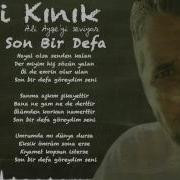 Ali Kınık Son Bir Defa Official Lyric Video
