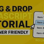 Drag Drop JavaScript Tutorial Build A Sortable List Touch Mouse