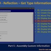 C Reflection Assembly Info Part 5 Get Custom Properties C Advanced 215