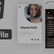 Profile Card With Dropdown HTML CSS Javascript