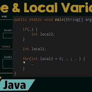 Scope And Local Variables In Java