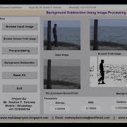 Background Subtraction Using Matlab Project Source Code